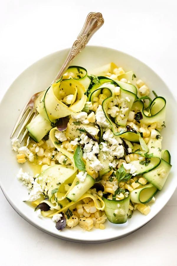 Zucchini and Fresh Corn Salad from Foodie Crush