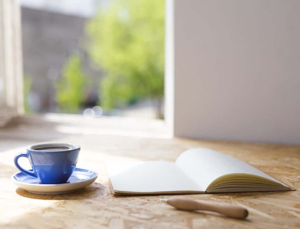 morning gratitude journal, journaling habit for women over 50 