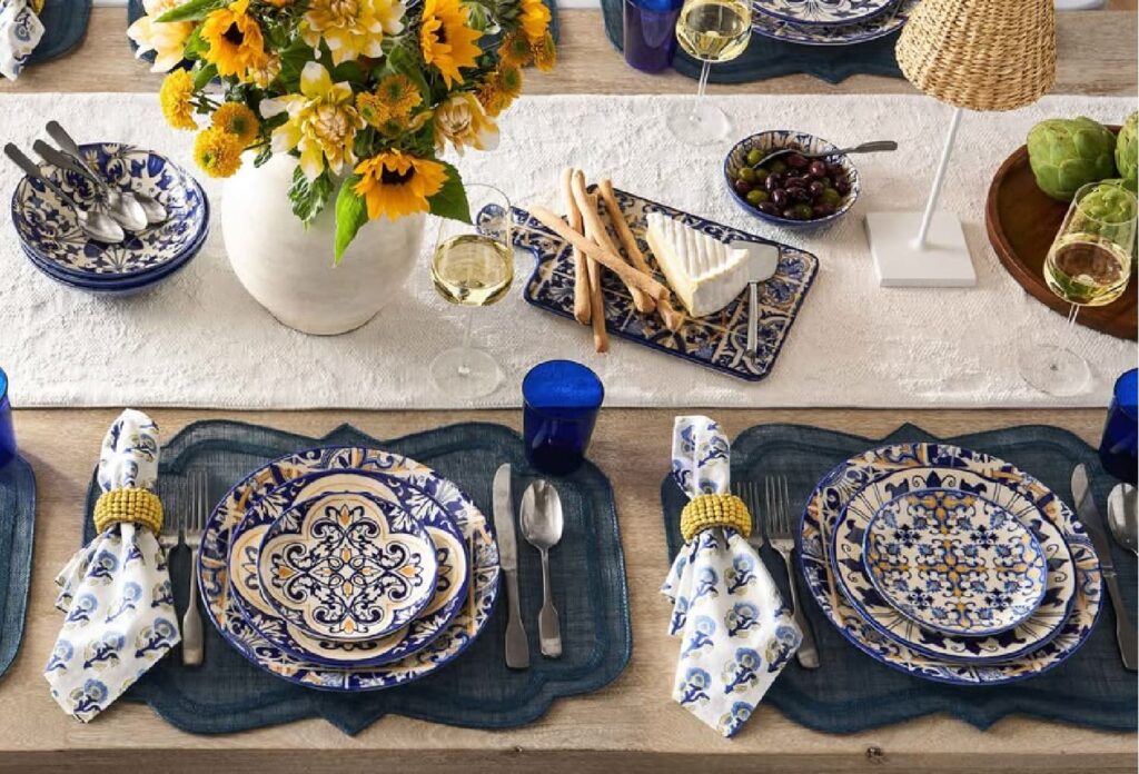 Friday Favorites pottery barn dinner table and summer food
