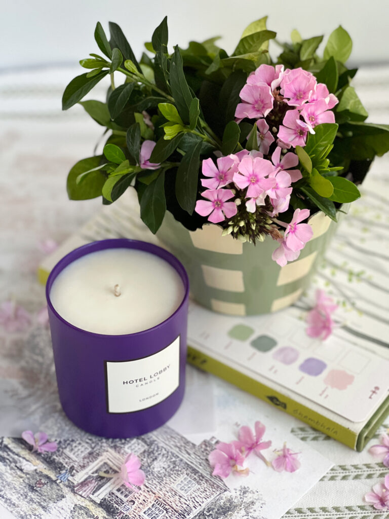 Friday Favorites Flowers and garden books and a candle