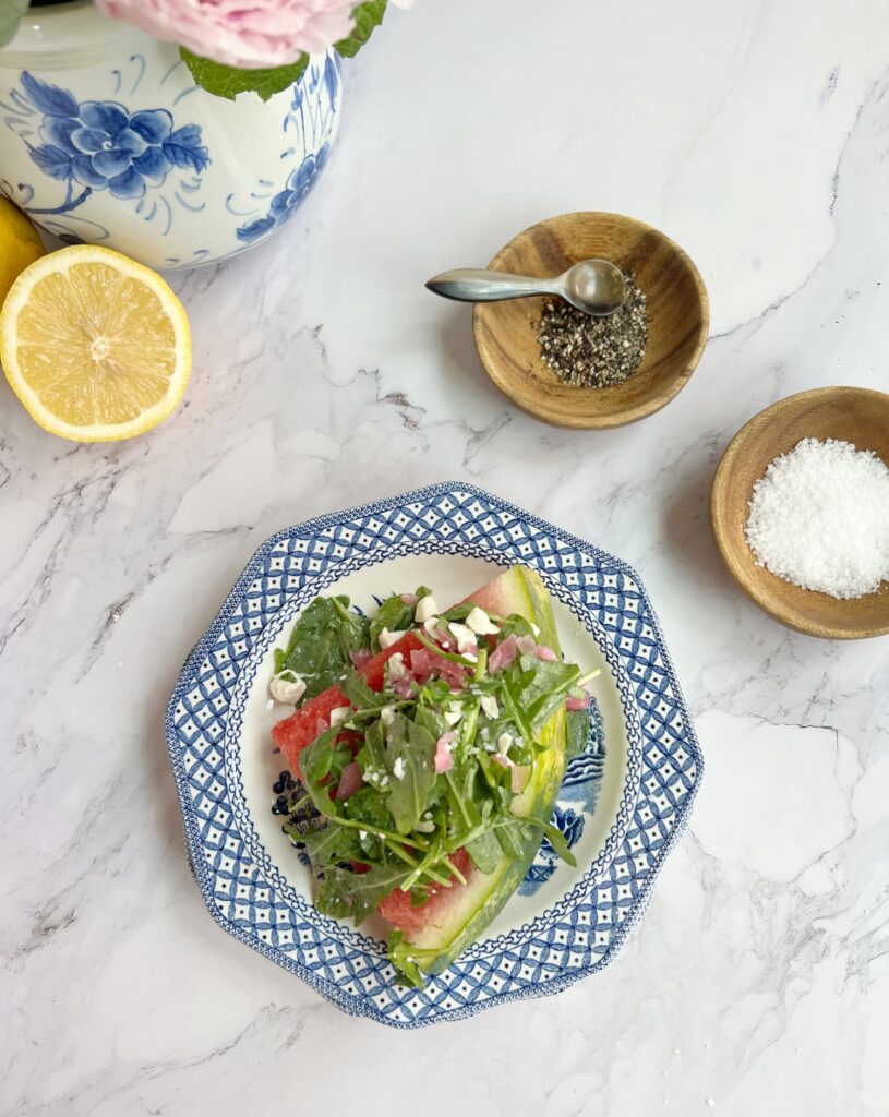 Watermelon feta salad