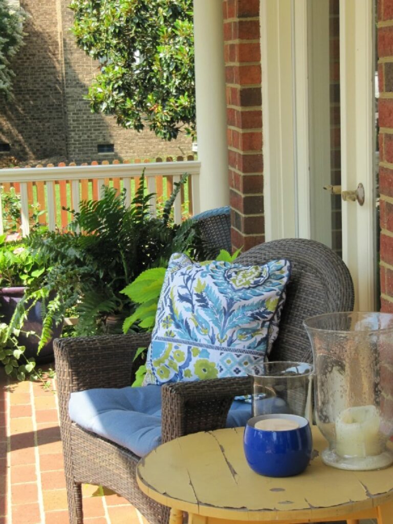 A quiet summer afternoon on a Southern porch