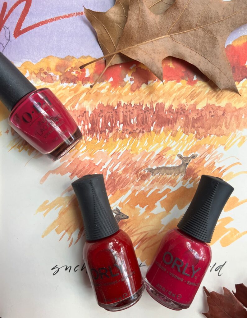 3 Bottles of Fall Nail Polish 2026