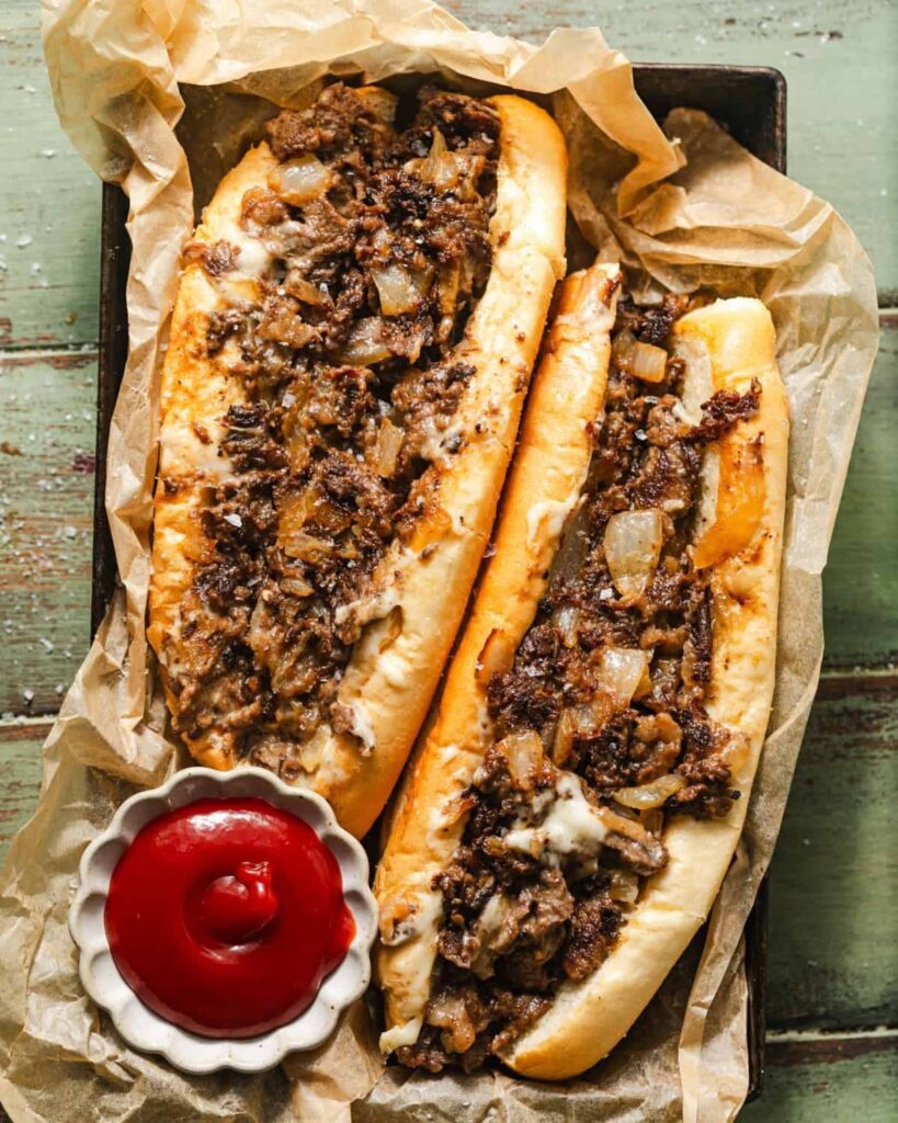 Friday FAvorites Pinecones and Acorns Philly Cheesesteak from Britney Breaks Bread.