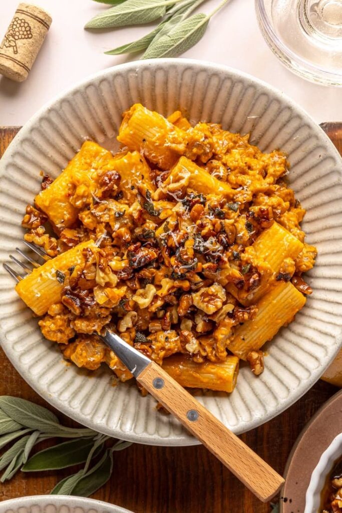 Friday Favorites Creamy Pumpkin Sausage Pasta