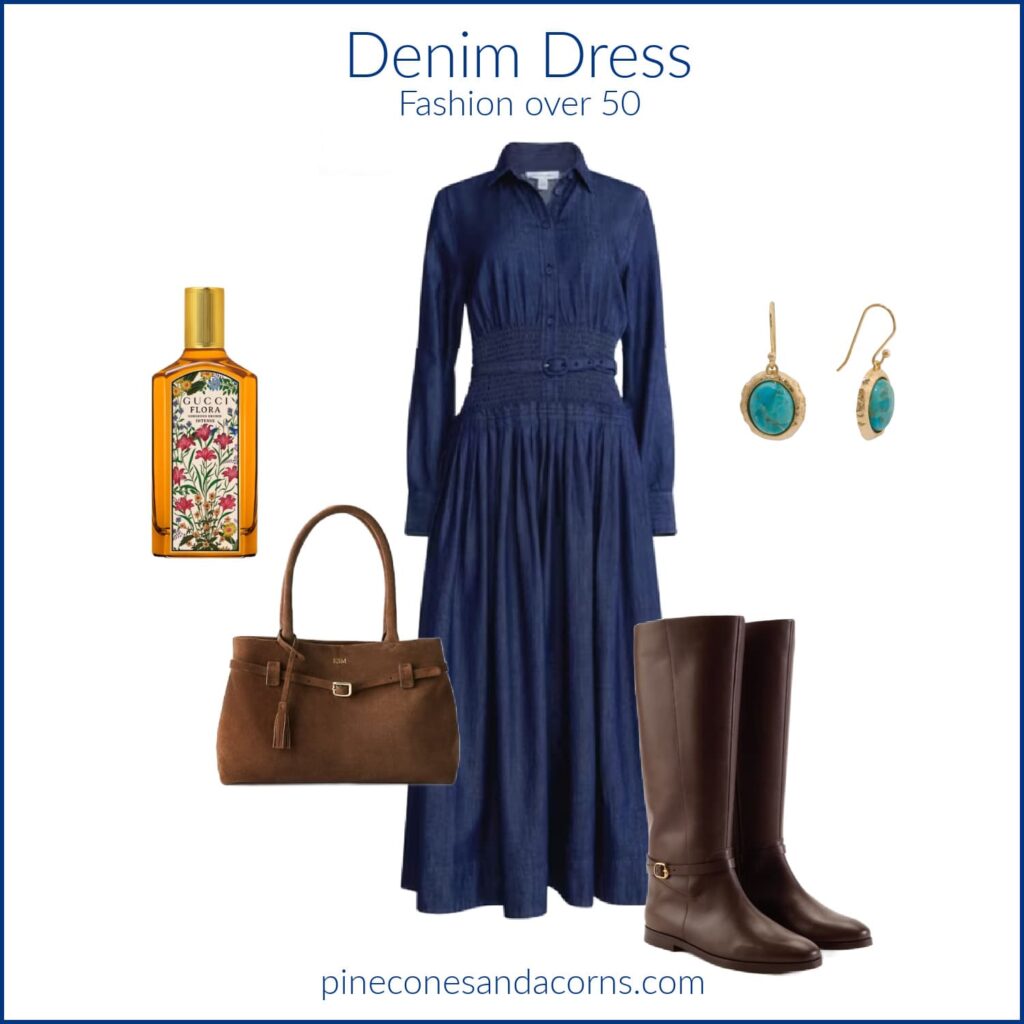 Denim Dress Outfit Fashion over 50