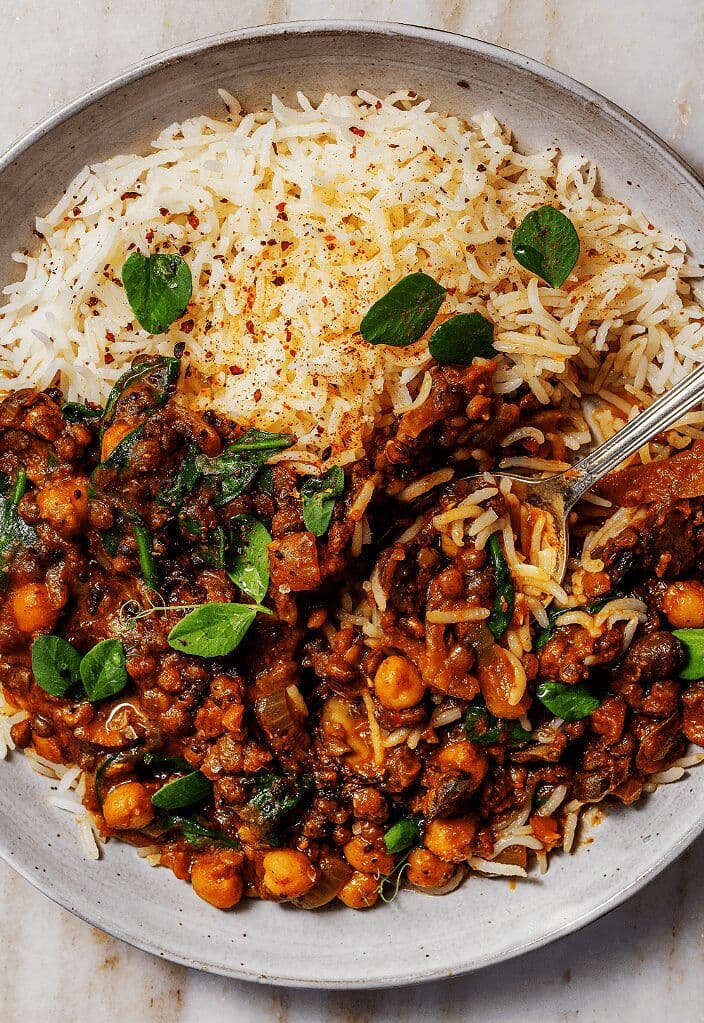 Pumpkin Lentil Curry with Chickpeas | Tried and True Recipes